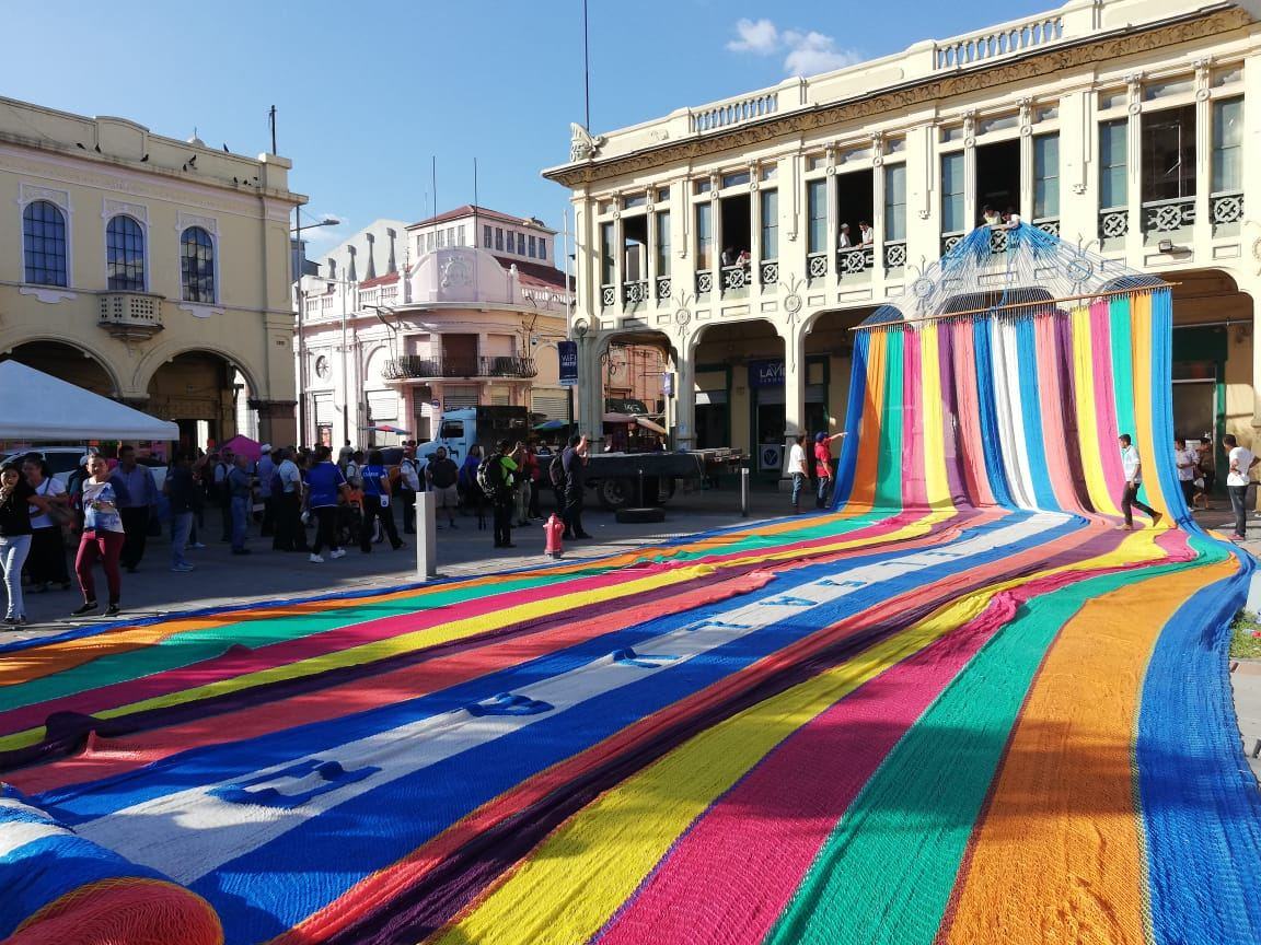 Colourful street in San Salvador