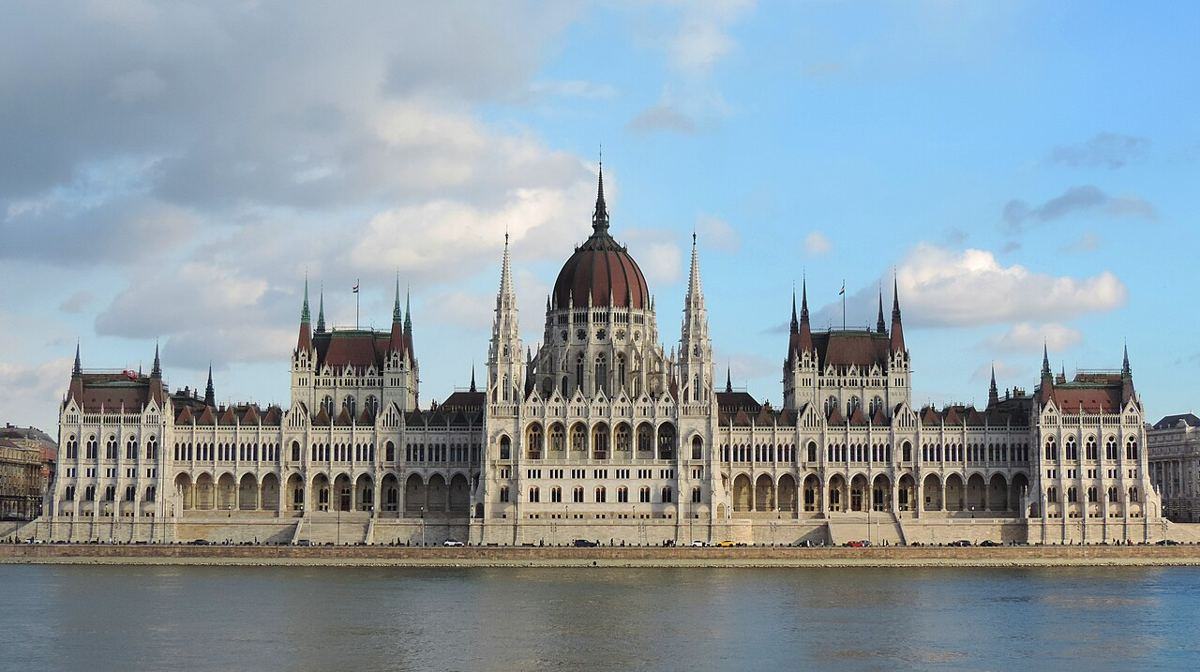 Hungarian Parliament Building across the Danube